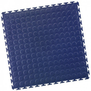 Fitnessvloer pvc kliktegel 7 mm blauw